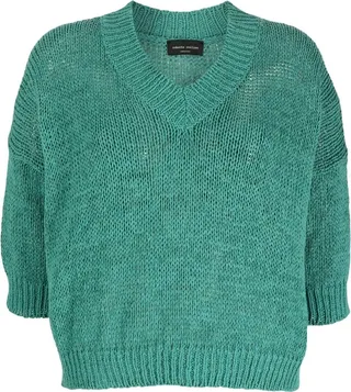V-neck knit jumper