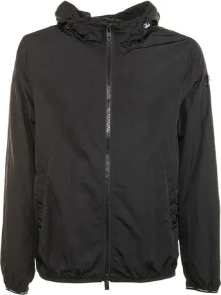 Lightweight Nylon Bomber Jacket With Zip