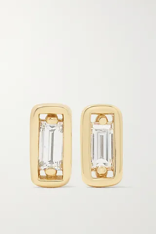 Suzanne Kalan - 18-karat Gold Diamond Earrings - One size