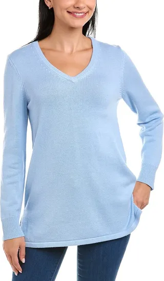Sail to Sable V-Neck Wool-Blend Sweater