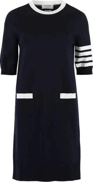 Thom Browne Hector Embroidered Mini Dress