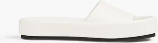 Venice padded leather slides