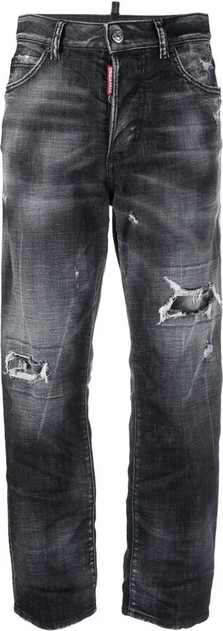 Ripped-Detail Jeans
