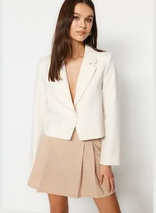 Stone Crop Woven Blazer Jacket TWOSS23BC00101