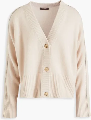 Embellished cashmere cardigan