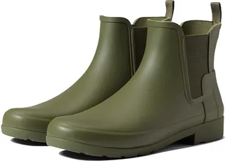 Hunter Refined Chelsea (Ismarken Olive) Women's Boots