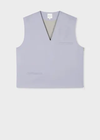 Lilac Stretch-Wool Vest