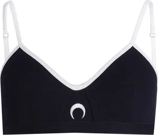Marine Serre Crescent Moon V-Neck Bralette