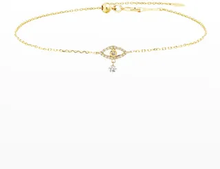 Symboles Single Hanging Diamond Eye Bracelet