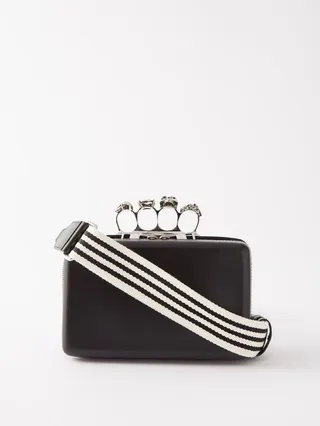 Four Ring Leather Cross-body Bag