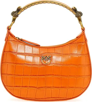 Pinko Love Mini Half Moon Tote Bag