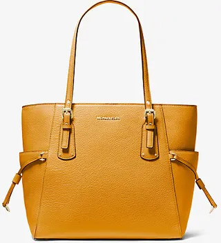 Voyager Small Pebbled Leather Tote Bag