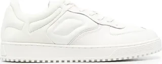 Quilted-Finish Low-Top Sneakers