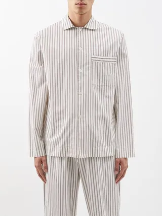 Striped Organic-cotton Pyjama Shirt