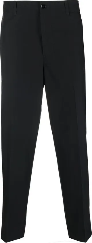 Straight-Leg Tailored-Cut Trousers