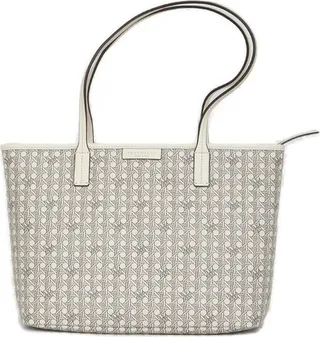 Tory Burch Ever-Ready Basketweave Small Tote Bag