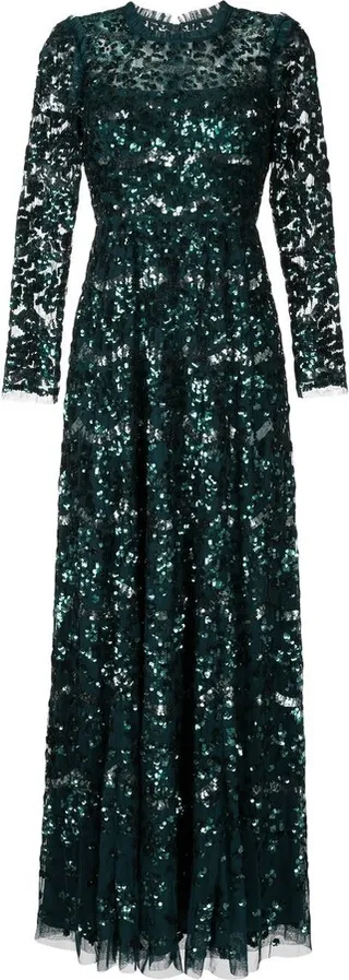 Alicia sequin-embellished gown