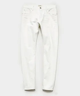Slim fit Japanese Selvedge Stretch Jean in White