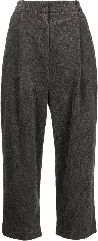 Market straight-leg trousers