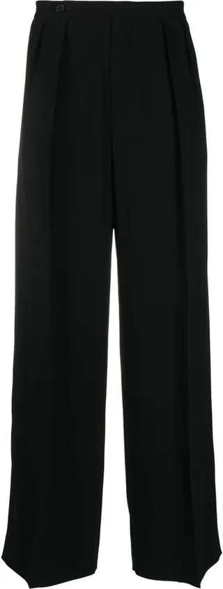 High-Waisted Wide-Leg Trousers