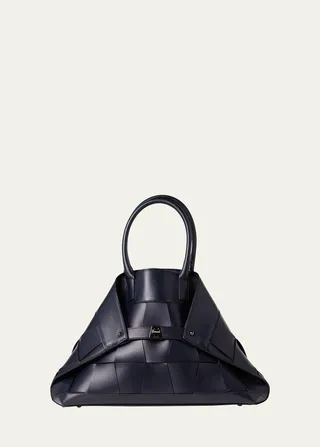 Ai Small Braided Leather Convertible Shoulder Bag