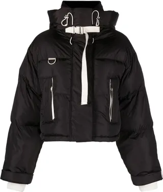Black Willow Short Puffer Jacket