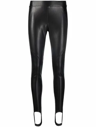 Skinny-Cut Faux Leather Trousers