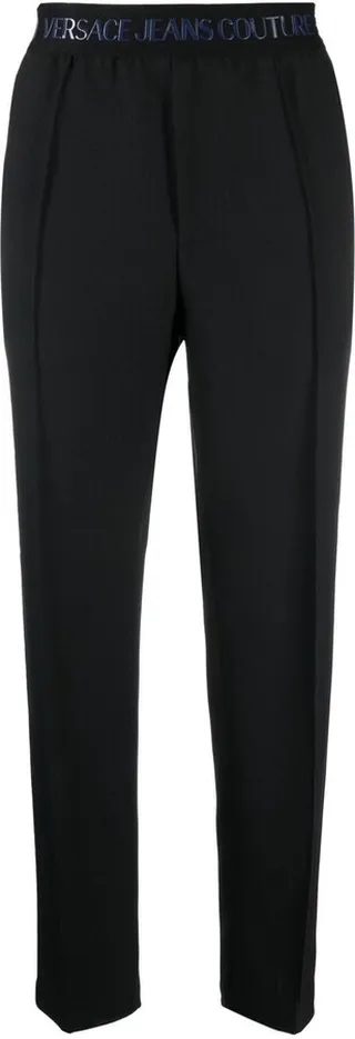 Logo-Waist Tapered Trousers