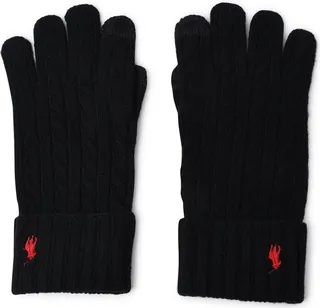 Polo Ralph Lauren Logo Embroidered Knitted Gloves