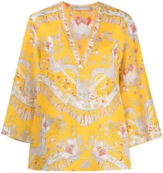 Abstract Print Cotton Tunic