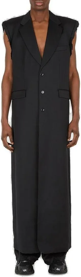 Vetements Sleeveless Single-Breasted Coat