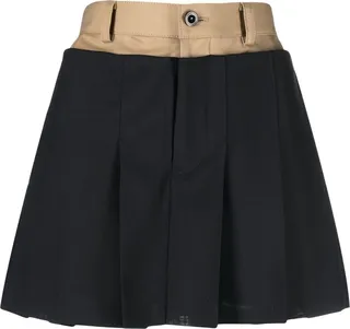 Pleat-Detail Shorts