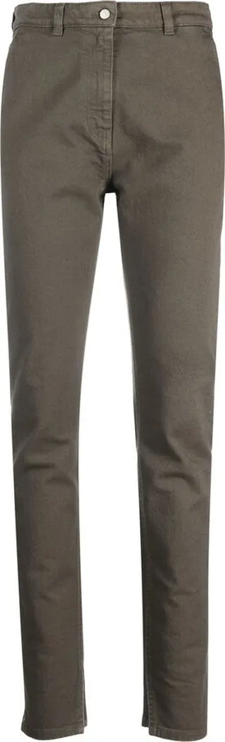 Split-Cuff Skinny-Fit Trousers