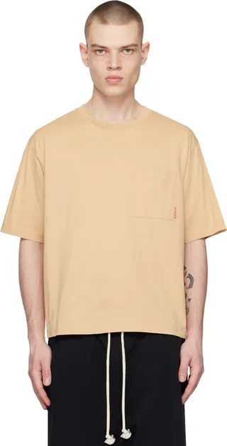 Acne Studios Tan Patch Pocket T-Shirt
