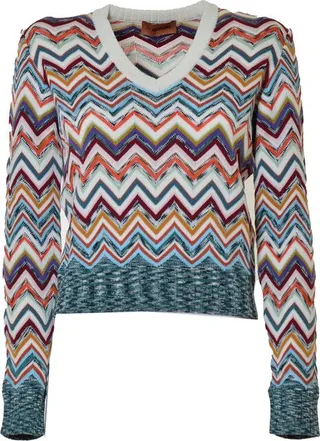 Missoni Zigzag V-Neck Knitted Jumper