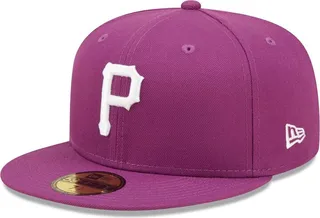 Men's New Era Grape Pittsburgh Pirates Logo 59FIFTY Fitted Hat