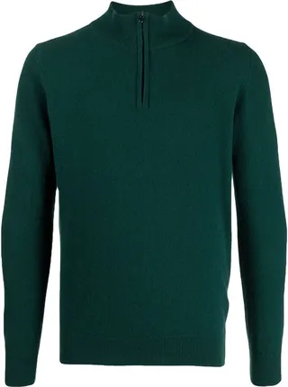 Quarter-Zip Merino-Cashmere Jumper