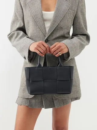 Arco Mini Intrecciato-leather Tote Bag