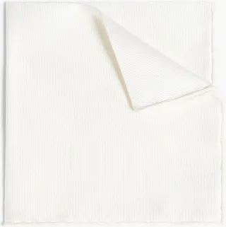 Silk-faille pocket square
