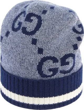 GG pattern knitted beanie