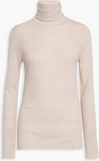 Merino wool turtleneck sweater