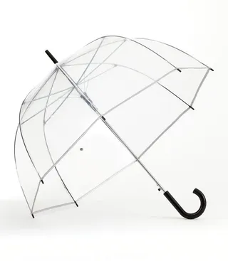 Automatic Open Clear Bubble Stick Umbrella