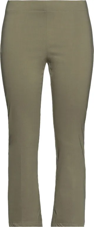 Cropped Pants Military Green