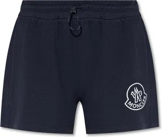 Moncler Logo Printed Drawstring Shorts