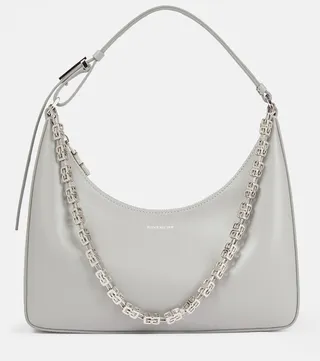 Moon Cut Out Small leather shoulder bag