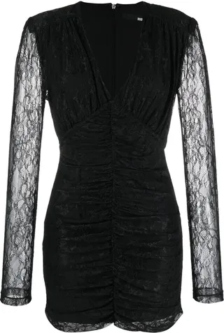 lace V-neck minidress