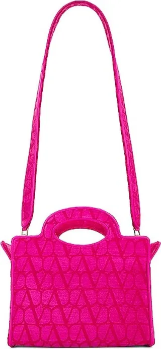 Valentino Garavani Small Monogram Tote in Pink