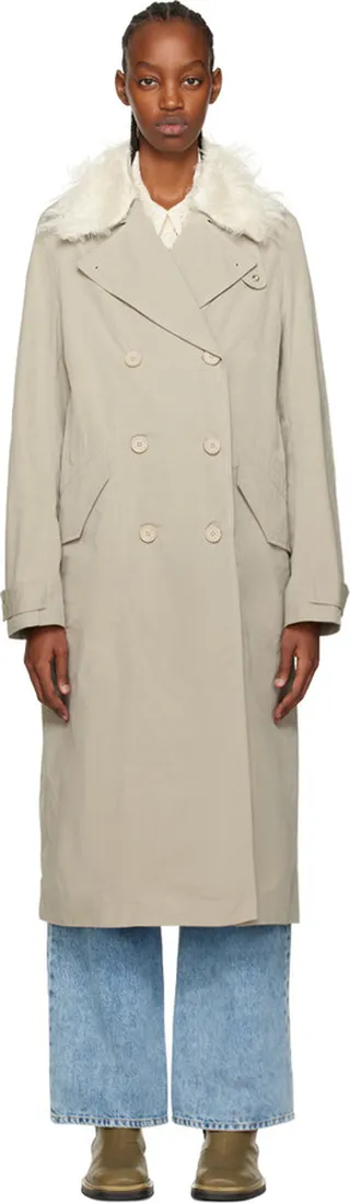 Our Legacy Beige Long DB Buta Coat