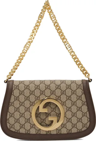 Gucci Beige Interlocking G Blondie Shoulder Bag