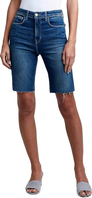 Cicely High-Rise Stretch Bermuda Shorts